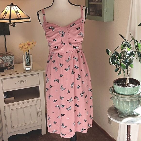 Torrid Butterfly Sundress. Soft Girl, Tomato Girl. Coastal Cowgirl - Picture 2 of 12
